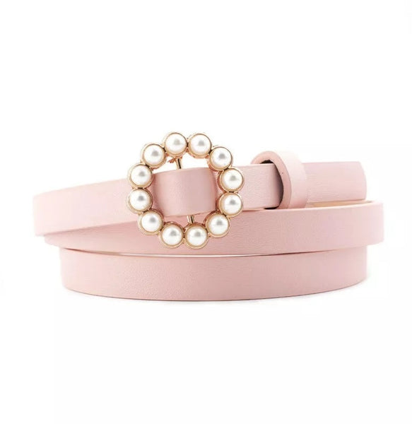 Pearl Circle Thin Belt (More Colours)